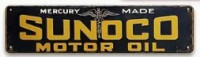 Holzschild "Sunoco Motor Oil" 10x40cm Holzschild "Sunoco Motor Oil" 10x40cm