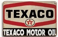 Metallschild "Texaco Motor Oil" 30x20cm