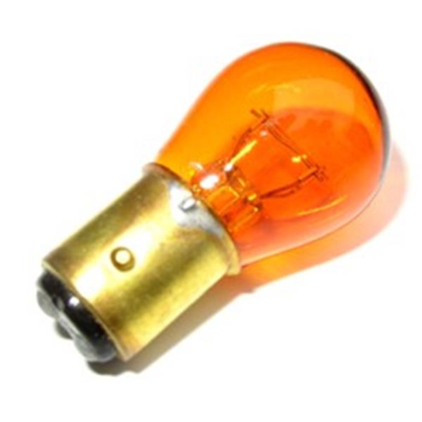 Glühbirne 2057NA, orange, 2 Faden, Metallsockel
