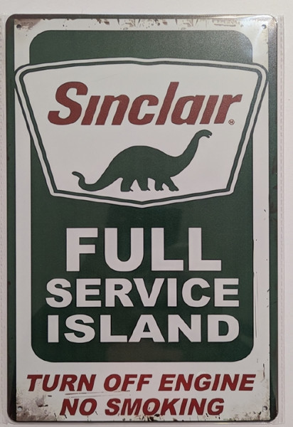 Metallschild Sinclair (20x30cm)