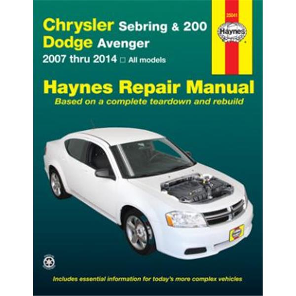 Reparaturanleitung Chrysler Sebring/200/Dodge Avenger 2008-2014