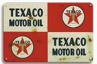 Metallschild "Texaco Motor Oil" 30x20cm
