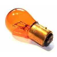 Glühbirne 1157NA, orange, 2 Faden, Metallsockel 