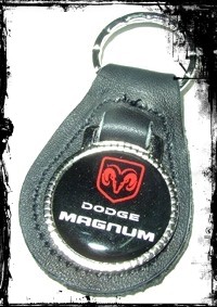 Schlüsselanhänger Leder " Dodge Magnum"
