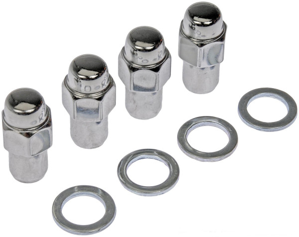 Radmutter 7/16, Schaft 20mm & Unterlegscheibe (Satz per 4!)
