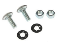 Flachkopfschrauben & Muttern (Chrom) für Stoßstange 3/8"-16  