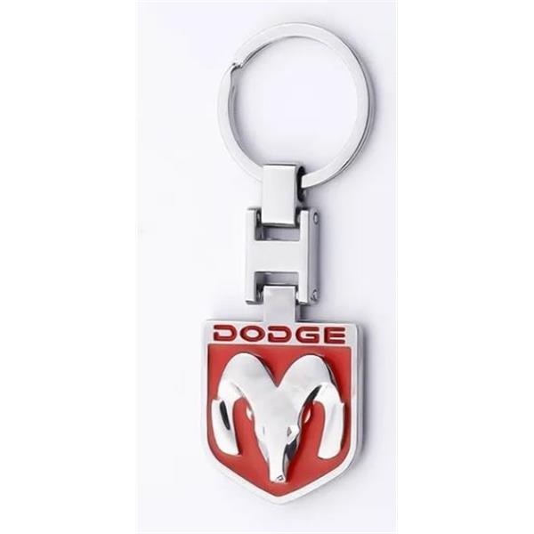 Schlüsselanhänger rot/silber (Dodge)