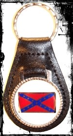 Schlüsselanhänger, Leder "Confederate"