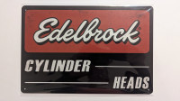 Metallschild Edelbrock (30x20cm) Metallschild Edelbrock (30x20cm)