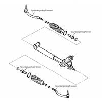 Spurstange innen, Axialgelenk (14mm Gewinde) 