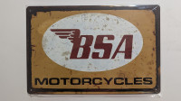 Metallschild BSA Motorcycles (30x20cm) Metallschild BSA Motorcycles (30x20cm)