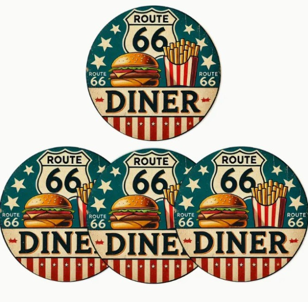 Tischuntersetzer Diner ( Satz per 4!)