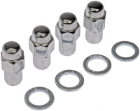 Radmutter 7/16, Schaft 20mm & Unterlegscheibe (Satz per 4!)