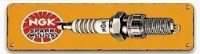 Holzschild "NGK SPARK PLUGS" 10x40cm Holzschild "NGK SPARK PLUGS" 10x40cm