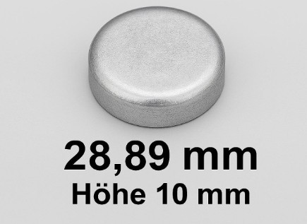 Froststopfen (Kernlochdeckel), Ø 28,89mm (1 1/8") (1 Stück)