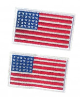 Amerikanische Flagge Stoffabzeichen (Paar)