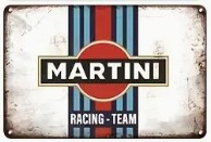 Metallschild "MARTINI RACING-TEAM" 30x20cm